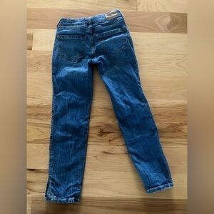 Abercrombie & Fitch Girls’ Distressed High Rise Straight Jeans